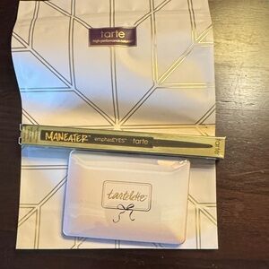 Tarte Maneater Eyeliner and Tartelette Palette Set NIB